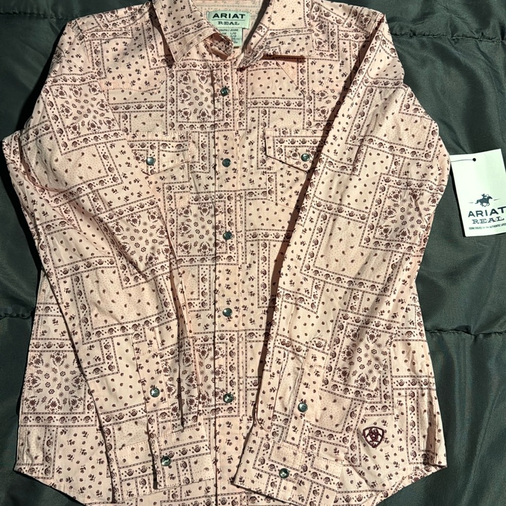 Ariat long sleeve girls shirt